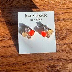Kate Spade Interlocking Stud Earrings 14k Gold Filled